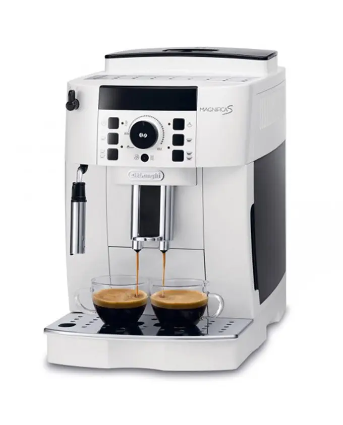 DeLonghi ECAM Cafetera automática compacta con suporte para tazas