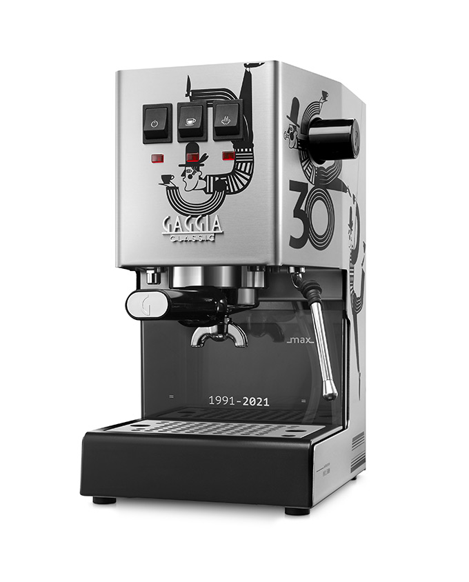 Cafetera espresso manual italiana clásica Gaggia, color gris oscuro, 110 V