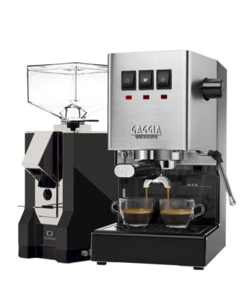 Gaggia Classic Evo Pro + Eureka Mignon Silenzio 16CR negro